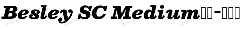 Besley SC Medium字体字体转换